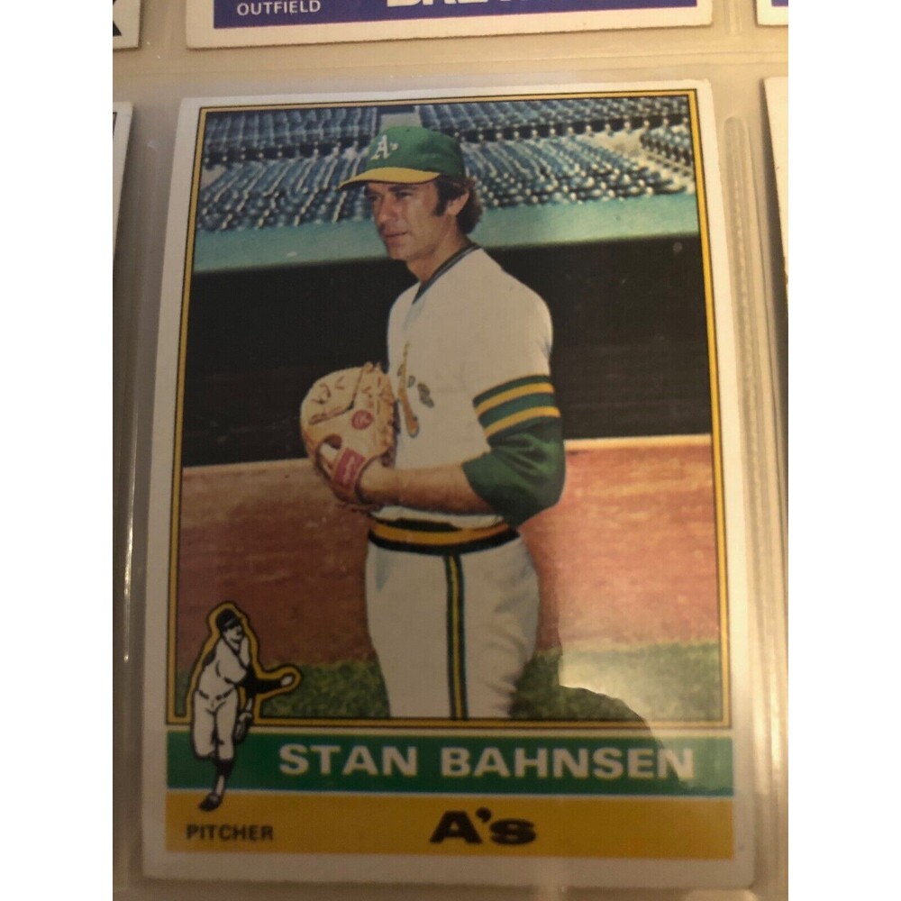 Stan Bahnsen Oakland A's Topps 1976 card # 534